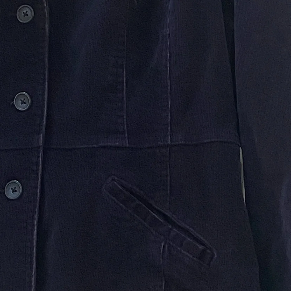 Navy Blue Corduroy Stretch Blazer / Jacket, St. John’s Bay, Size Women’s XL - Picture 5 of 10